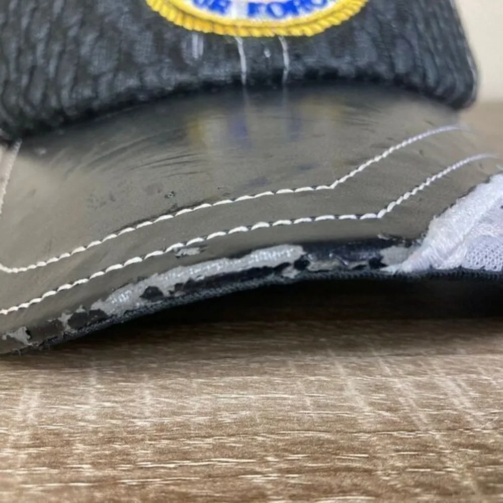 US Air Force Hat USAF‎ Embroidered Cap Black Mesh Military Adjustable